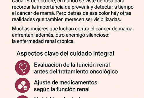 Imagen con información sobre cáncer de mama e insuficiencia renal   Dr. Antonio Moreno Nefrólogo Cádiz