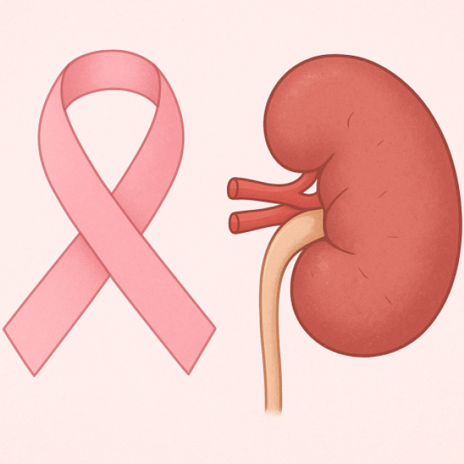 cáncer de mama y riñón