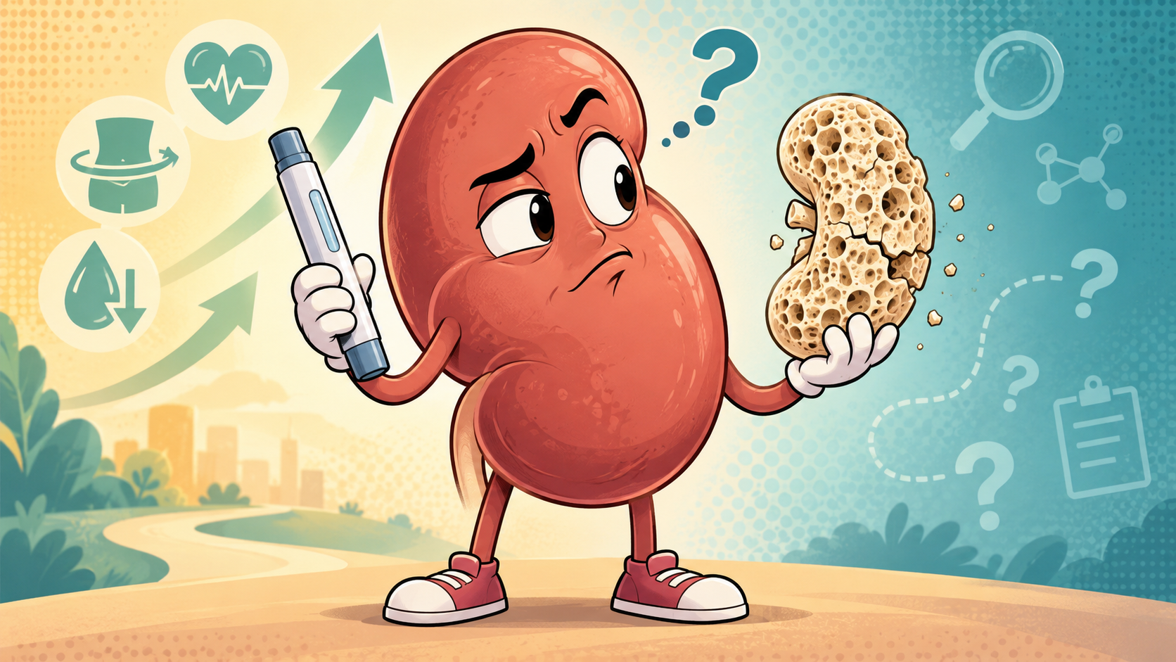 riñon ozempic osteoporosis