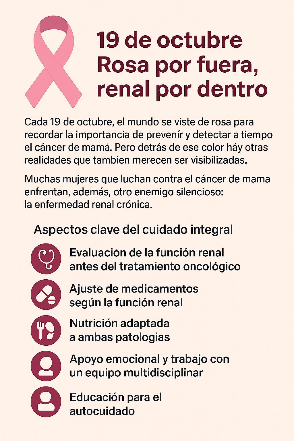 C&aacute;ncer de mama e insuficiencia renal