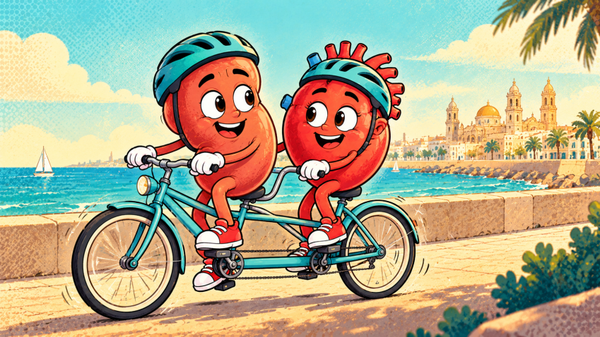 Ri&ntilde;&oacute;n y coraz&oacute;n pedalean juntos 2