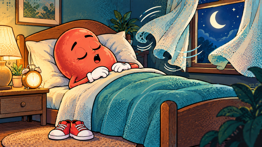 El ri&ntilde;&oacute;n dormido mueve las cortinas 1