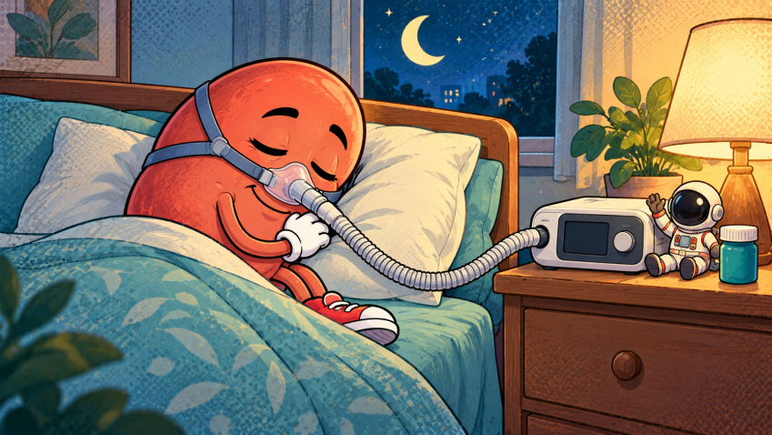 Sue&ntilde;o tranquilo del ri&ntilde;&oacute;n con CPAP 3